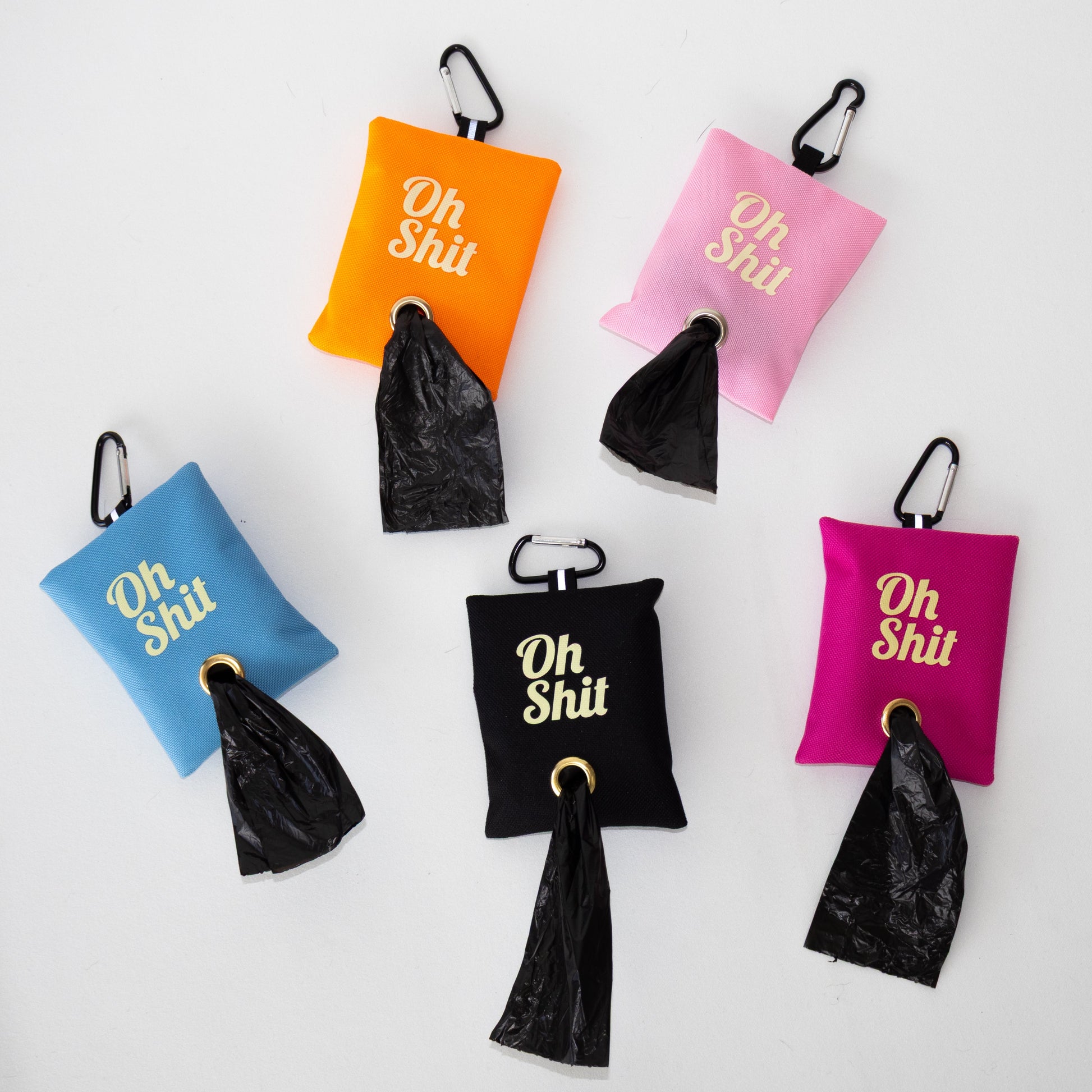 "Oh Shit” Poop Bag Holder & Poop Bags